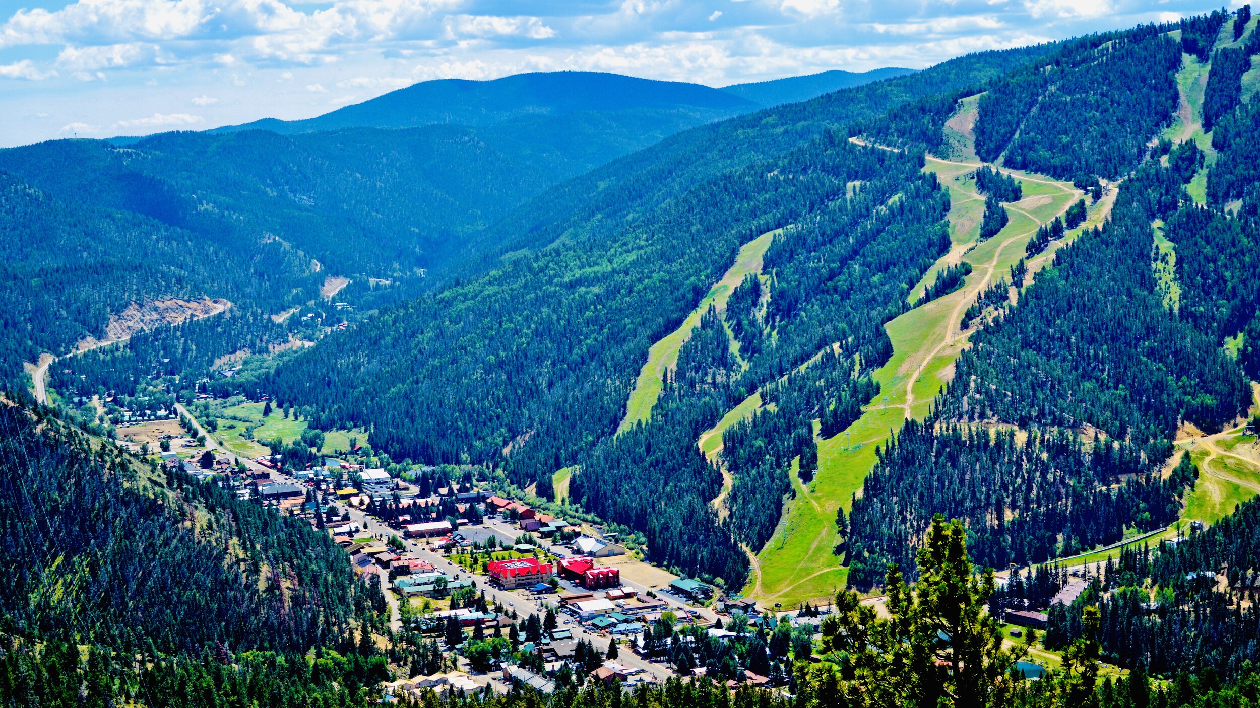 Aerial shot of Red River